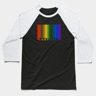 LGBT "Barcode" Baseball T-Shirt